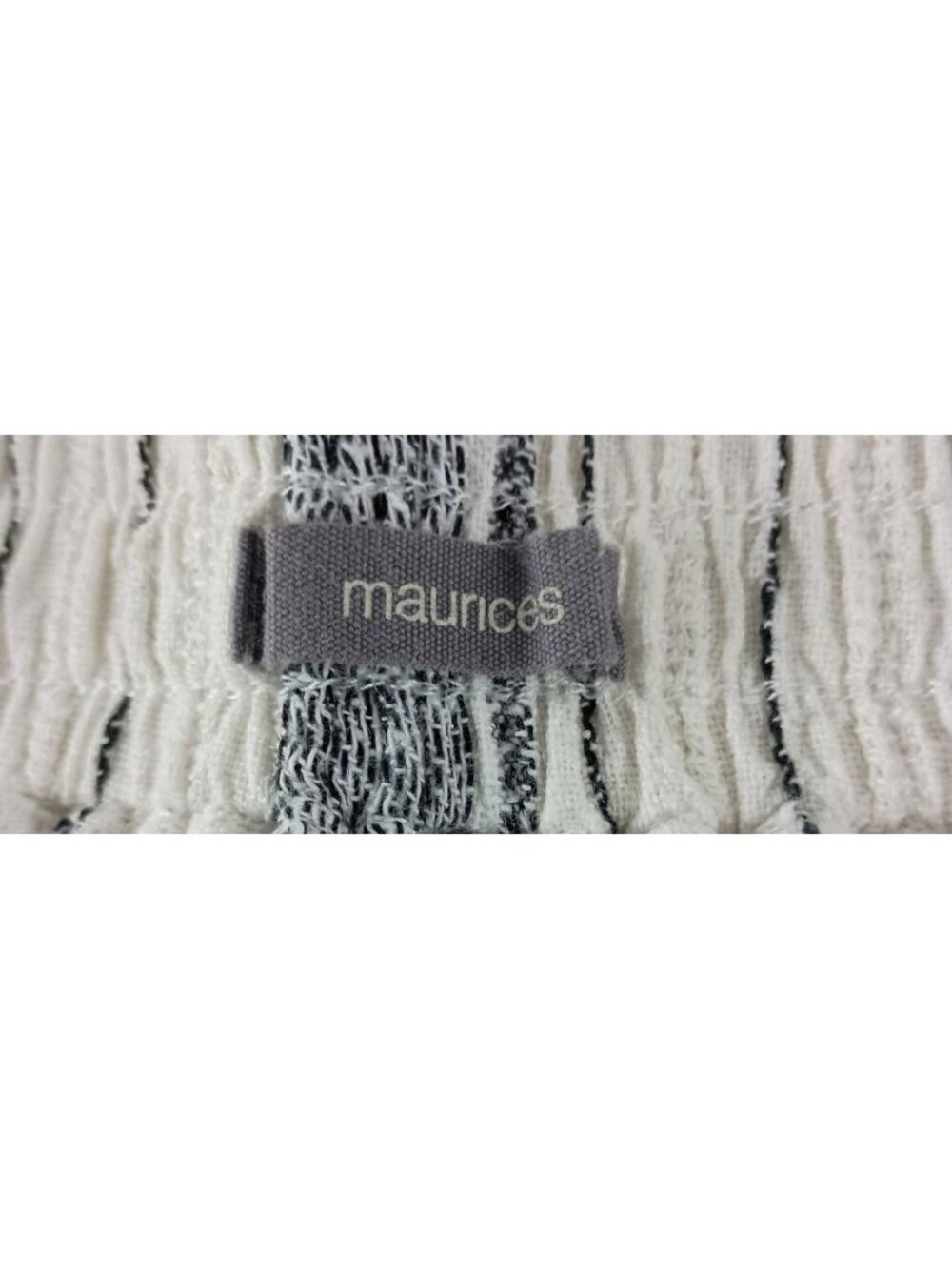 Maurices Women's Stripped Gray/White Pants Sz.M - Picture 5 of 5
